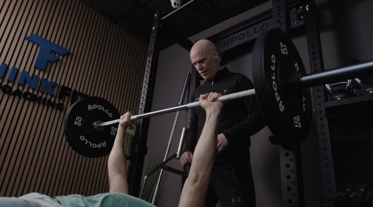 Strength training under coach supervision at ThinkFit Rathfarnham